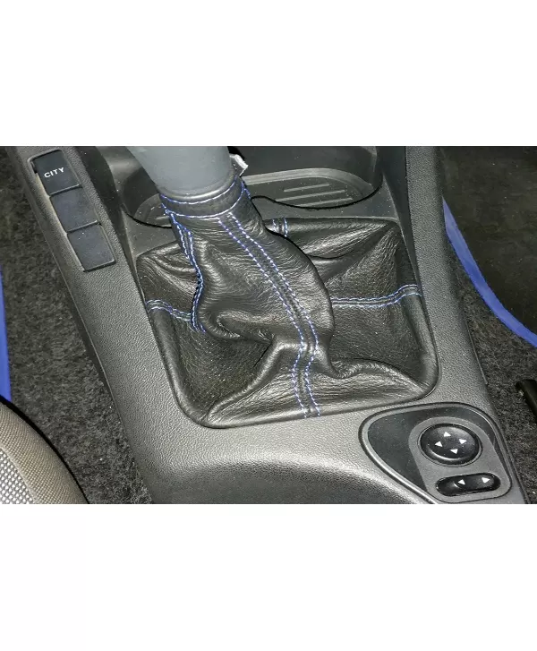 Fiat Stilo - black gear shift gater - red stitching