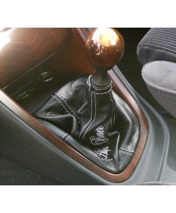 Auriculares de palanca de freno Alfa Romeo 156 1 ° negro cuero genuino de serie