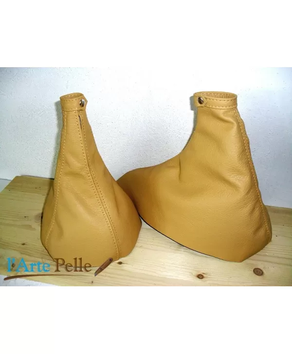 cuffia cambio e freno alfa romeo 147 in pelle cuoio