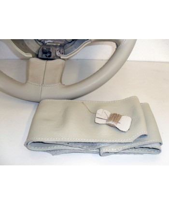 Fiat new 500 Leder Lenkrad Abdeckung Elfenbein