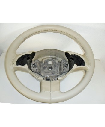Coprivolante Fiat nuova 500 vera pelle avorio