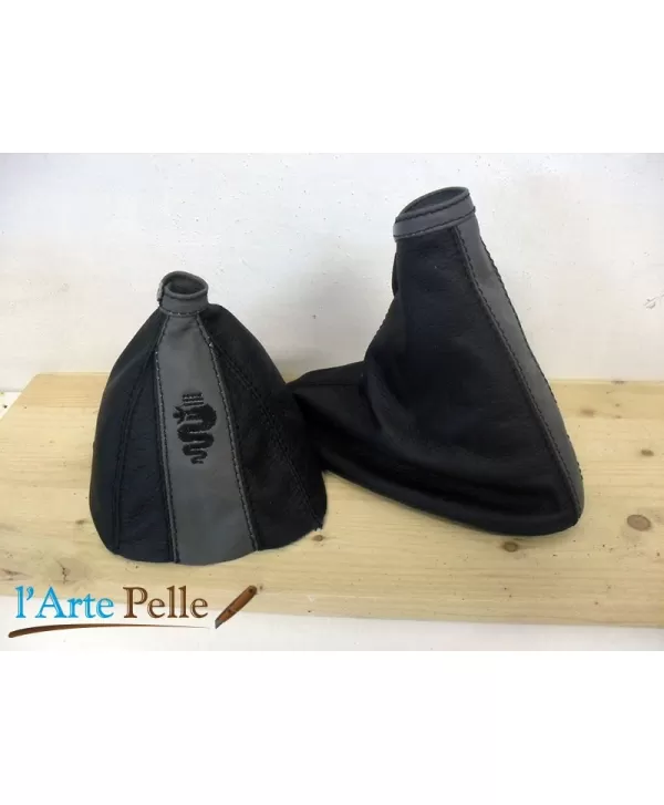 Alfa romeo 159 auriculares negro y gris de cuero cambio y freno