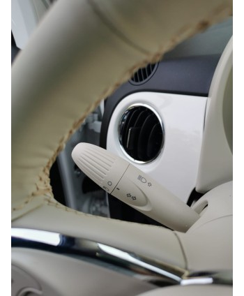 copy of Coprivolante Fiat nuova 500 vera pelle bianca