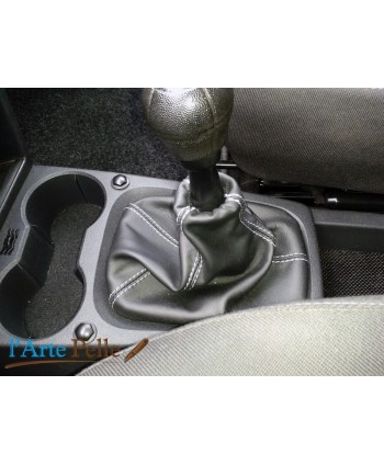 copy of soufflet de levier de vitesse en vrai cuir noir Vauxhall  Meriva A