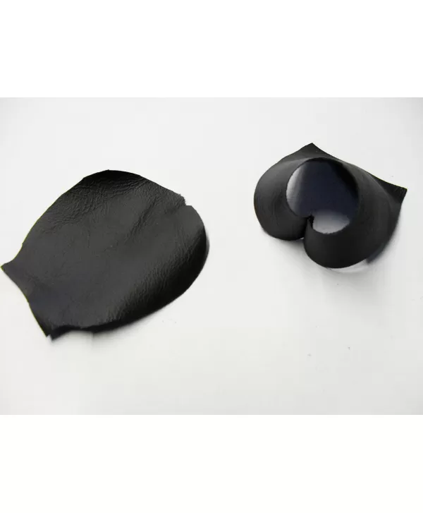 copy of soufflet de levier de vitesse en vrai cuir noir Renault Laguna