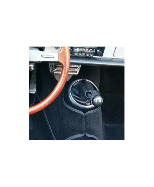 Gear shift gaiter suitable for Alfa Romeo Spider 105 real black leather
