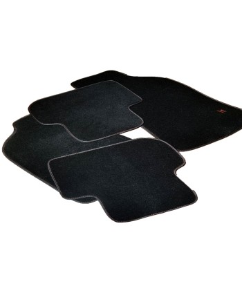 Alfombrillas para Alfa Romeo 147 delanteras y traseras en moqueta negra