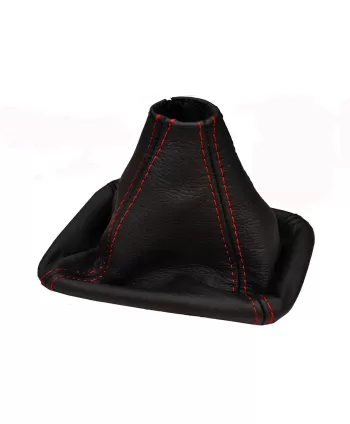copy of Fiat Grande Punto-black drilled leather gear shift gaiter