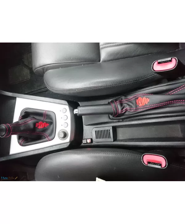 cuffia cambio e freno con ricamo Alfa romeo 156 2° serie