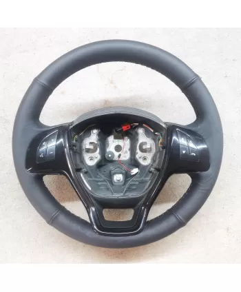 copy of Fiat Cube Haut für Leder-Lenkrad-Beschichtung und schwarzen Nähten