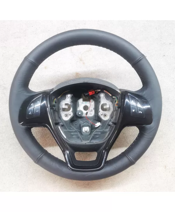 copy of Fiat Cubo cuir pour couvrir le volant, en cuir et coutures noires
