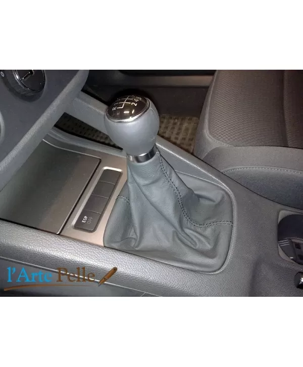 Golf 5 Anthrazit Leder Schalthebel Gamasche