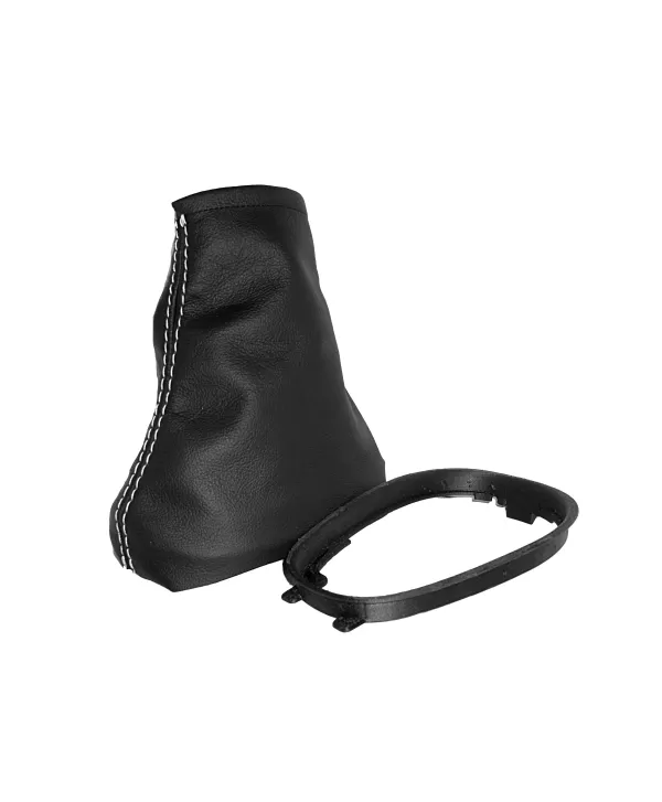 copy of Renault Clio schalthebelmanschette aus echtem wildleder und schwarzer stickerei