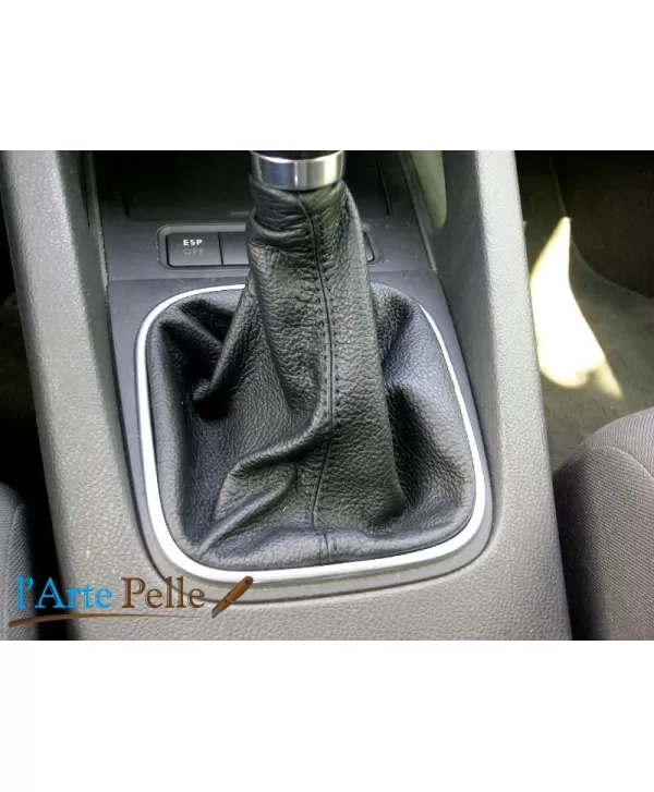 cuffia cambio VW golf 5 in pelle e cuciture nere