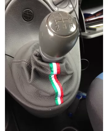 Kopfhörer Austausch Fiat Panda in grauem Leder und tricolor