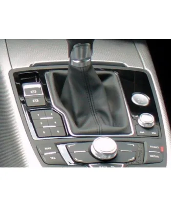 copy of headset-schaltgetriebe kompatibel mit Audi A6 2004 - 20011 4F2, C6 echtes leder schwarz