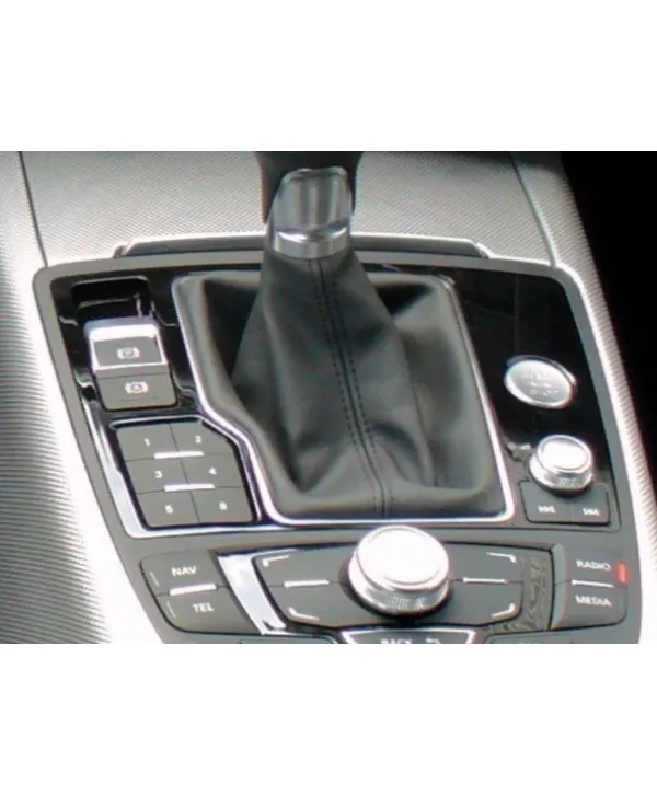 copy of headset manual transmission, compatible with Audi A6 2004 - 20011 4F2, C6 black real leather