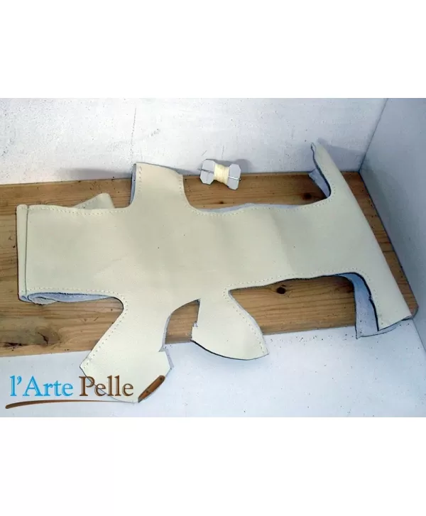 Copri volante per fiat 500 in vera pelle avorio