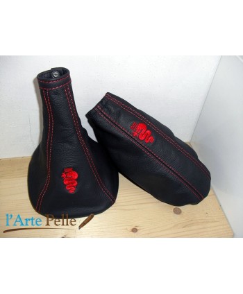 Alfa Romeo mito cambio y freno de gorra negra con bordado rojo