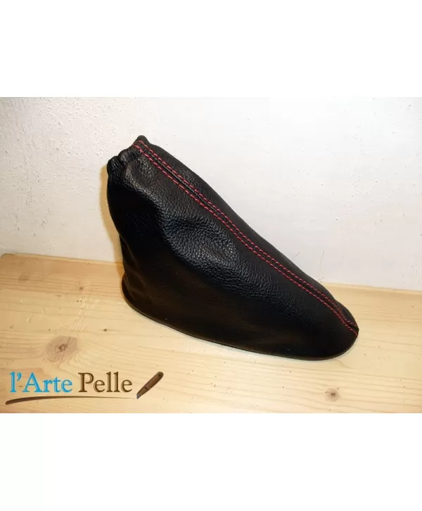Palanca de freno de mano auriculares negro Alfa Romeo Mito con bordado ros