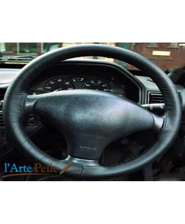 Peugeot 206 copri volante in vera pelle nera