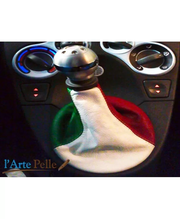 fiat panda real tricolour leather gearshift gaiter