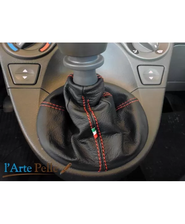 Fiat Panda W 169 2003-2012 Kopfhörer Schalthebel Echtes Leder Anthrazit