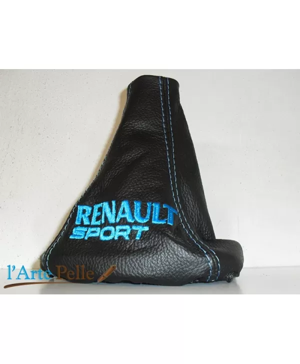 Renault Clio Motorhaube mit blauer Stickerei