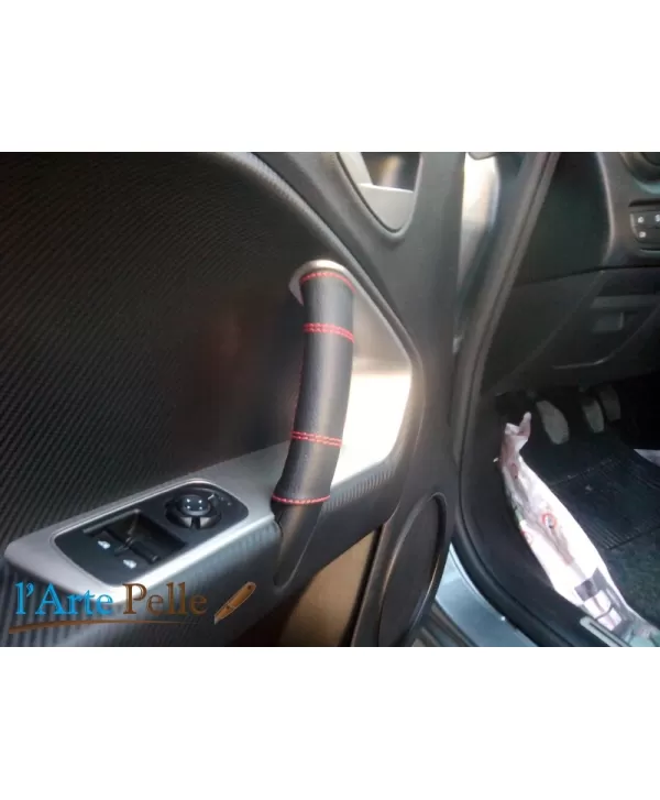 Alfa Romeo Mito couverture de poignées intérieurs en vrai cuir noir
