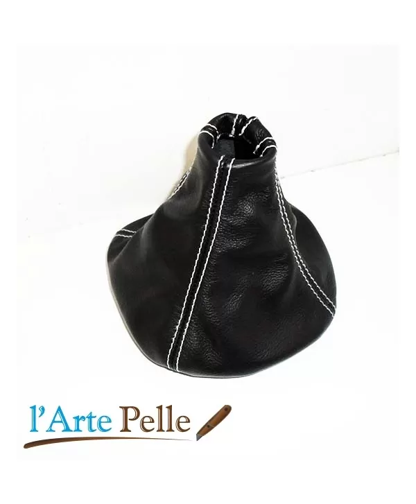 Lancia Musa black leather gearshift gaiter