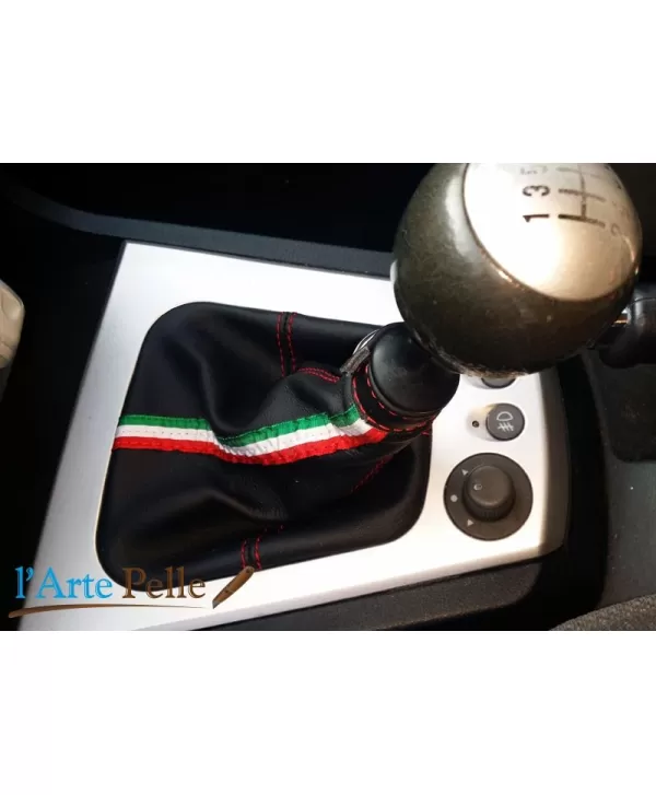 Hebel Cap Alfa Romeo 156 2 ° Serie echt Leder schwarz + tri