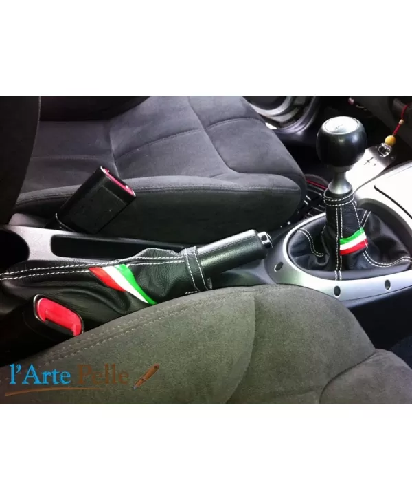 CAMBIO y freno de palanca Alfa Romeo GT auriculares negro cuero + trico