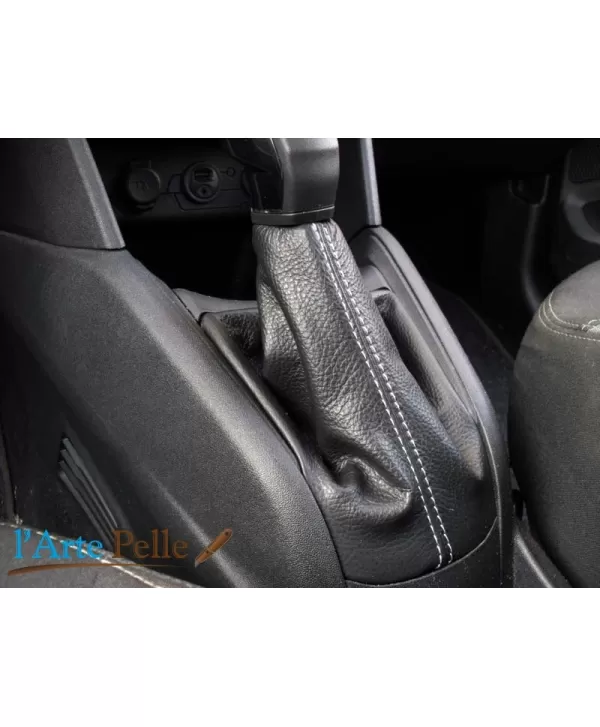 real black leather gearshift gaiter Peugeot 208