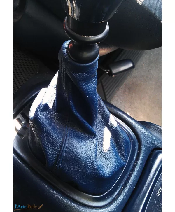 soufflet de Levier de vitesses en vrai cuir bleu Ford MK1 Galaxy