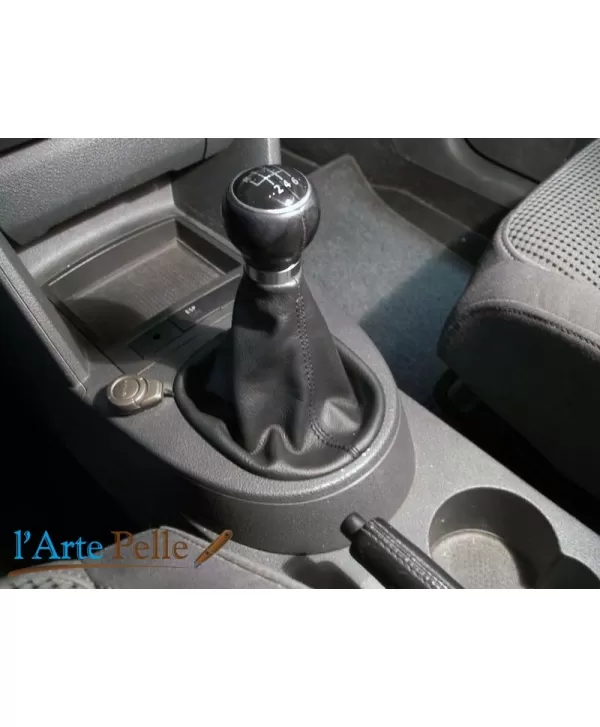 Cambio de engranaje de auriculares Volkswagen Touran genuino cuero antracita