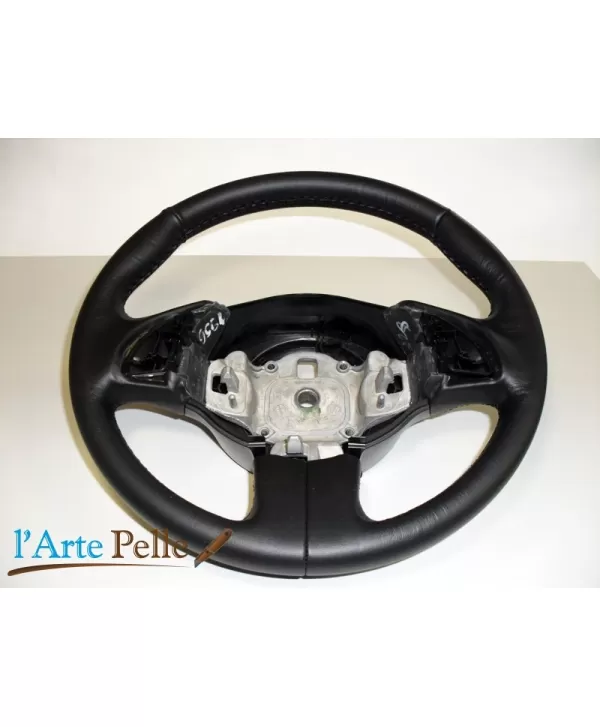 Cubierta del volante Fiat nuova 500 cuero negro-sin cortes