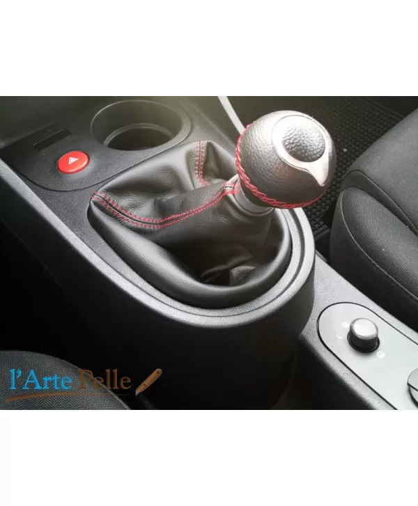 real black leather gearshift gaiter Seat Leon 2° series