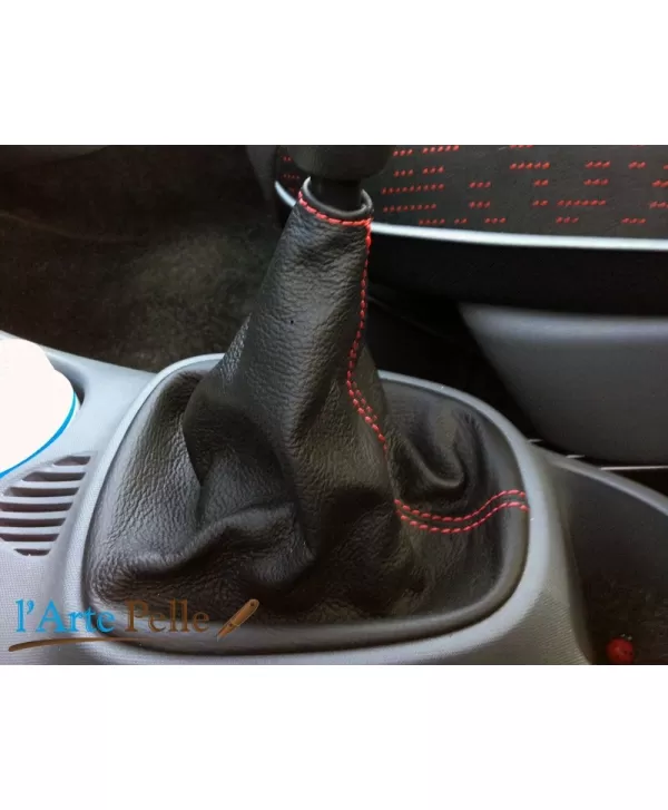 real black leather gearshift gaiter Peugeot 107 