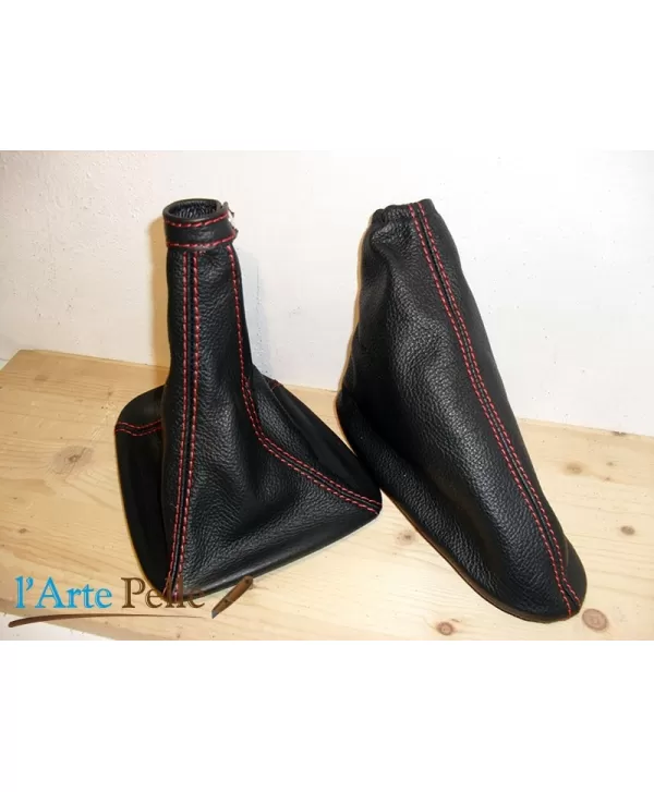 Alfa Romeo 156 negro cambio y freno rojo costura