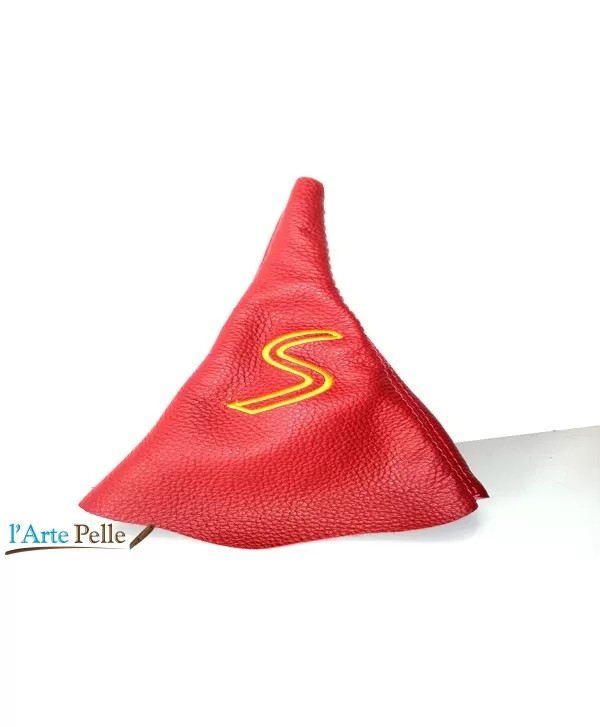 soufflet de levier de vitesse en cuir rouge Mini R50 R 52 première serie