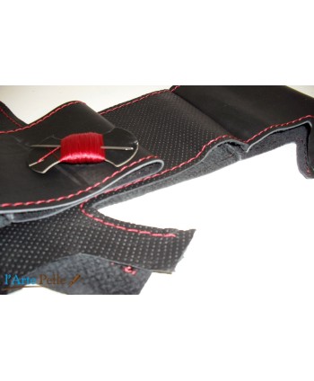 echtes Leder Lenkradhülle Beschichtung Fiesta Mk6 VI