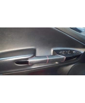 couverture de poignées intérieures en vrai cuir pour Alfa Romeo Giulietta