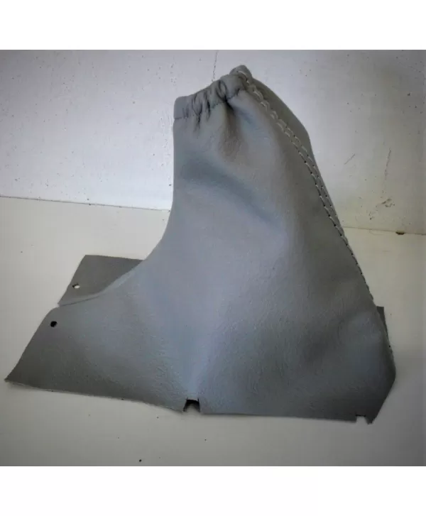 Volvo V70 auricular palanca del freno de mano en cuero genuino gris
