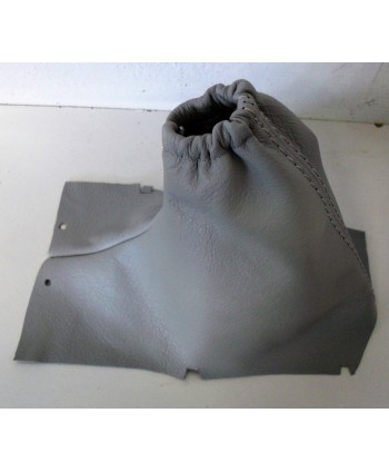 Volvo V70 casque levier de frein à main en cuir véritable gris