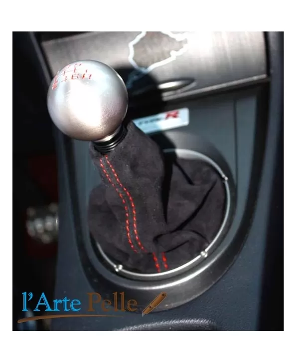 Honda Civic Type R soufflet de levier de vitesse noir et coutures rouges
