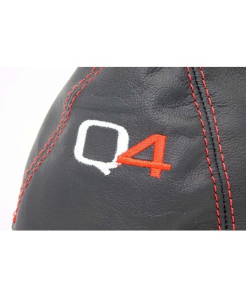 Alfa Romeo 159 Q4 cuffia leva cambio in vera pelle nera + ricamo