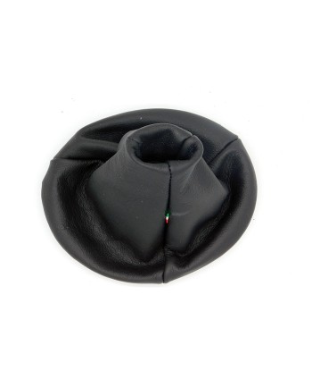 Fiat 500 Cuffia cambio + cornice in vera pelle nera