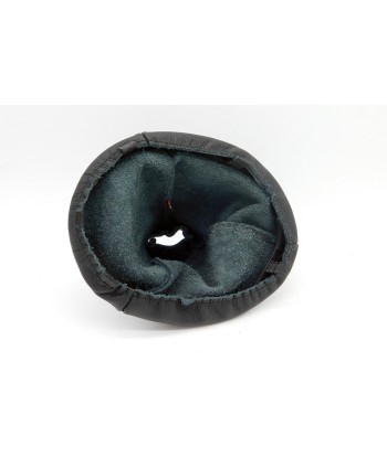 Fiat 500 gear shift gaiter cover + cornice in vera pelle nera