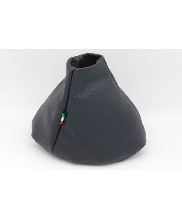 cuffia cambio compatibile con fiat 500 dal 2008 vera pelle nera