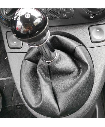cuffia cambio compatibile con fiat 500 dal 2008 vera pelle nera